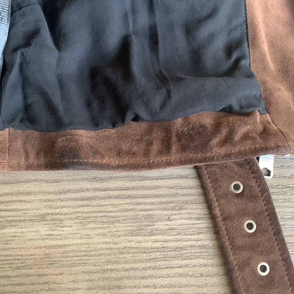 All Saints Brown Suede Moto Jacket - Picture 12 of 12
